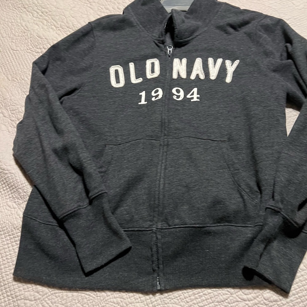 Old Navy Charcoal Fleece Jacket